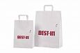 white paper bags with print | Galleri-White Paper Bags with Flat Handles white paper bags with rop