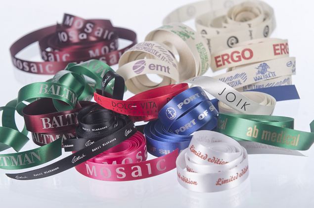 Personalizētas, apdrukātas satīna lentes